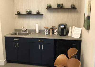 coffee bar in the office of Evergreen Counseling