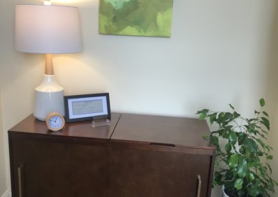 furniture in the office of Evergreen Counseling